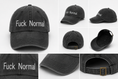 Cargar la imagen en la vista de la galería, FUCK NORMAL — Gorra Vintage Washed Grey