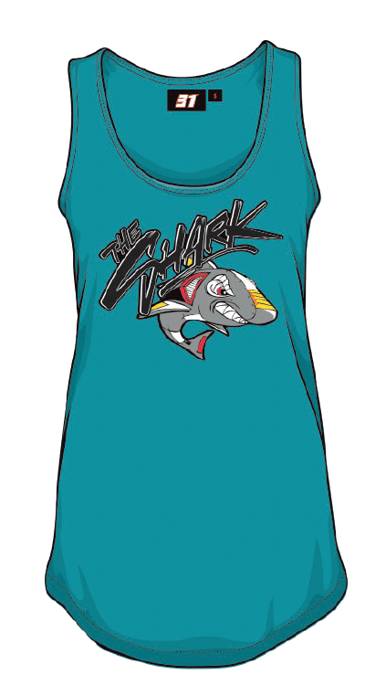 Camiseta sin mangas azul mujer