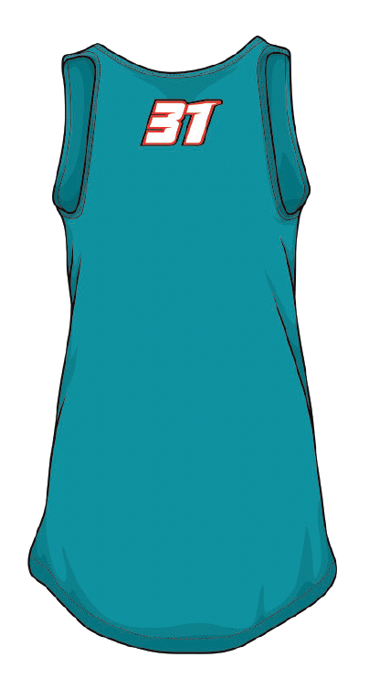 Camiseta sin mangas azul mujer
